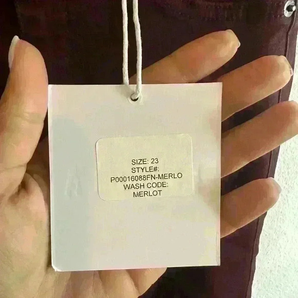 Merlot High Rise Skinny Boot Denim Jean Pistola - Picture 6 of 6